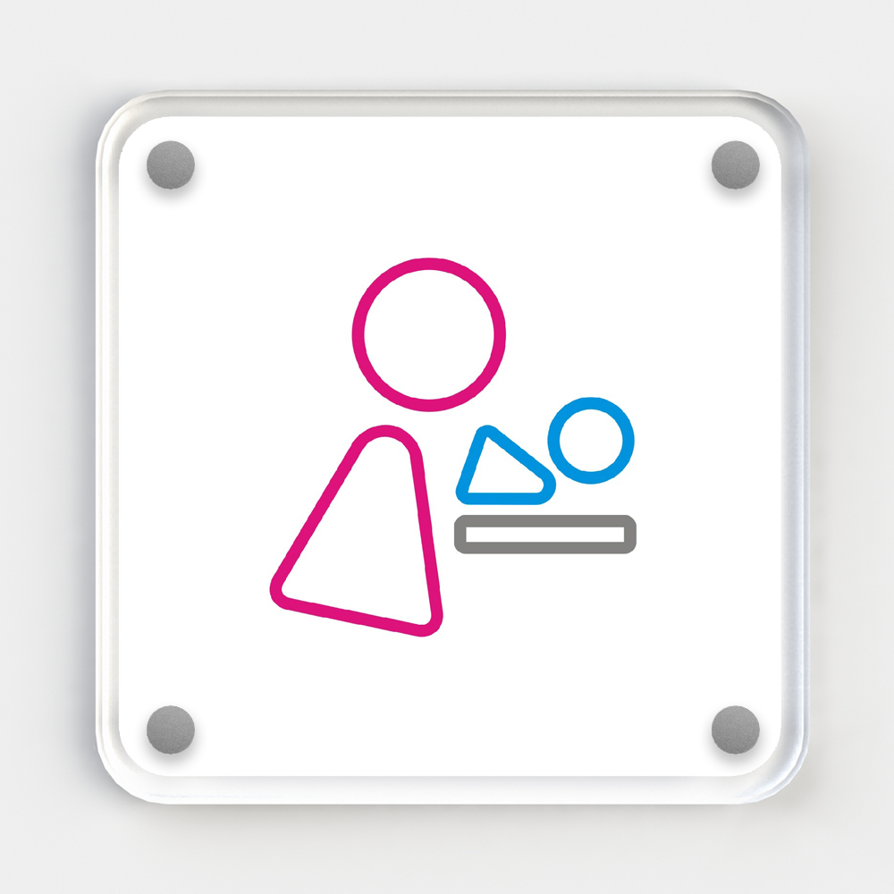 Baby Changing Room Door Sign Icon Signbox
